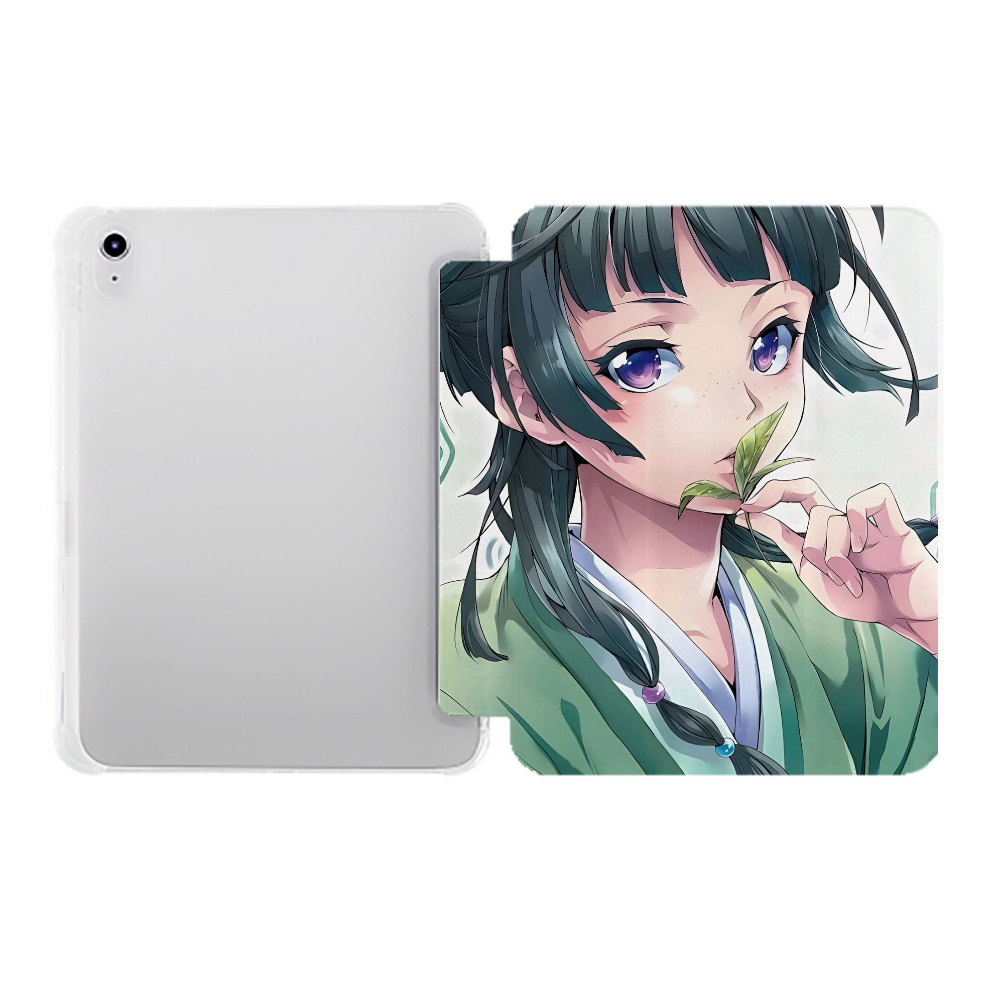 （画像用） 薬屋のひとりごと The Apothecary Diaries IPad ケース ペン収納付き 三つ折りスタンド PUレザー×シリコン 対応機種9.5/10.5/10.9インチ